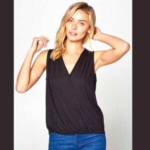 Max Studio Drape Surplice Halter Top XS